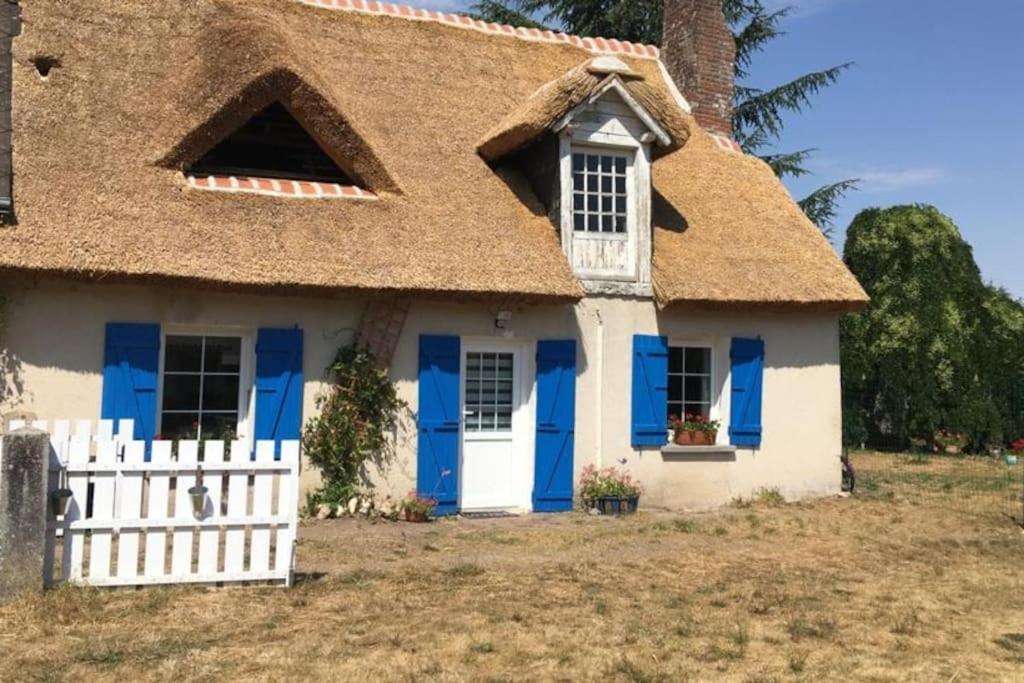 Chaumiere Avec Sa Toiture Recouverte De Chaume !!! Donnemain-Saint-Mames Экстерьер фото